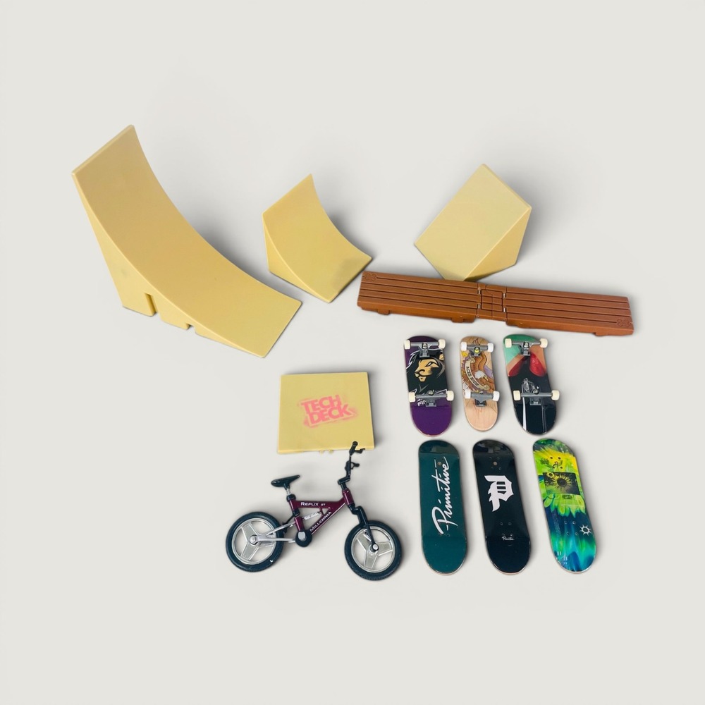 Tech Deck Fingerboard Lot Primitive Skateboards Flick‎ Trix BMX Ramps Rails